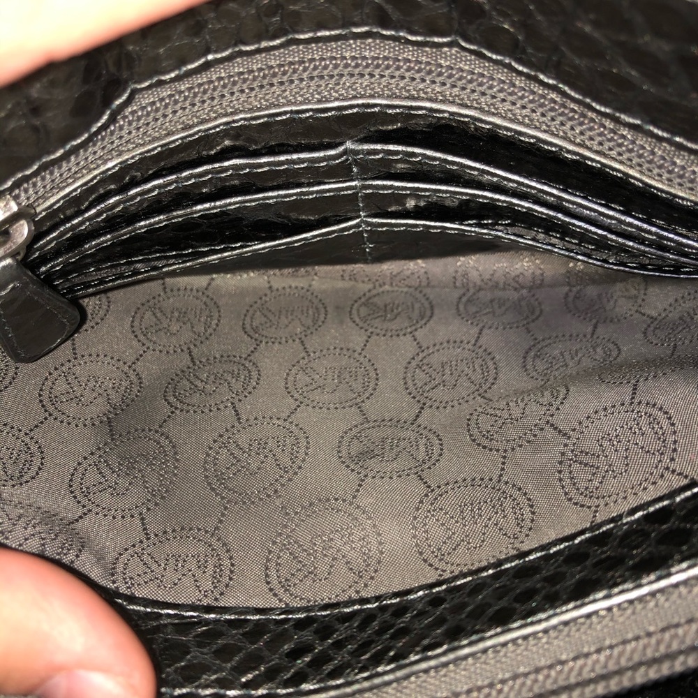 Silver Python Embossed Sloan Michael Kors Bag - Picture 6 of 8